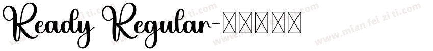 Ready Regular字体转换
